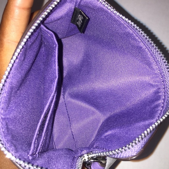 Purple Coach Leather Wristlet - Picture 3 of 3